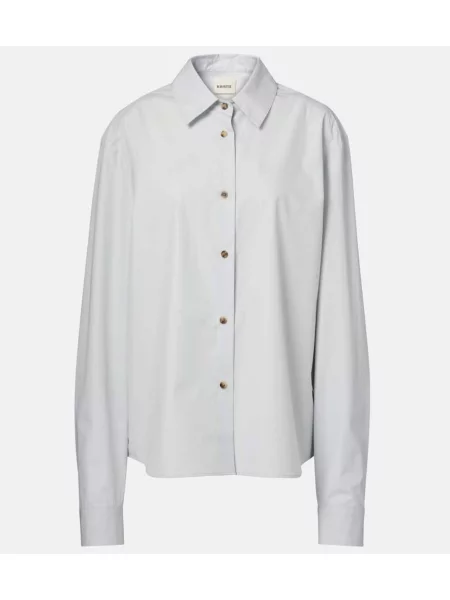 Cămașă Khaite din poplin albastru