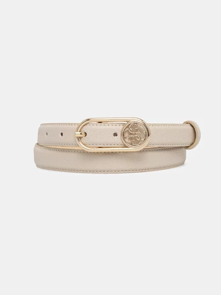 Ремень Guess с ремешками бежевый