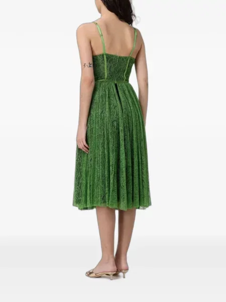 Rochie midi Elisabetta Franchi din dantelă verde