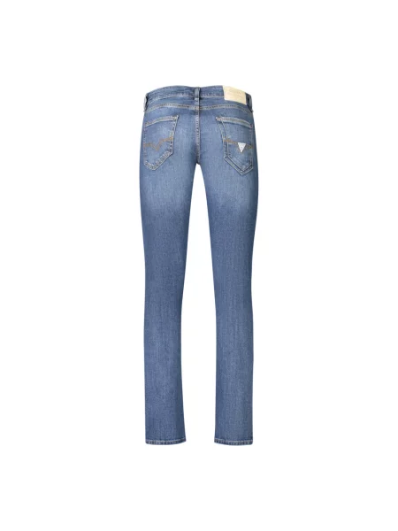Skinny jeansy skinny Guess niebieskie