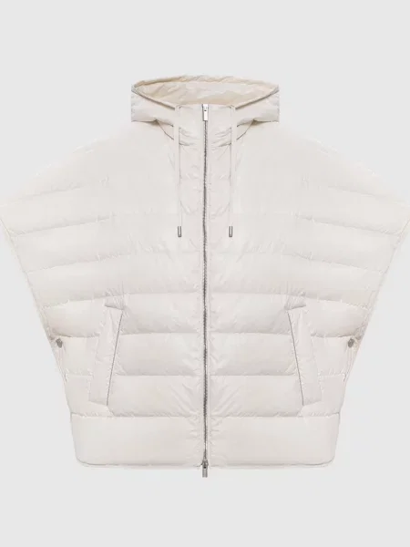 Пуховий жилет з ланцюжком моніль Peserico білий