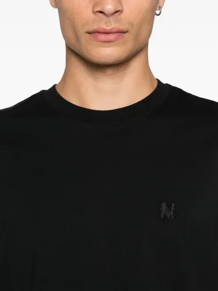 Tricou Msgm cu broderie negru