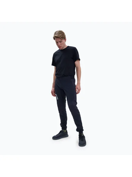 Pantaloni de ciclism pentru bărbați POC Rhythm Resistance uranium black negru