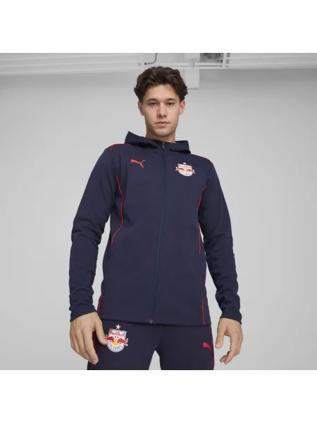 Kurtka z kapturem Casuals FC Red Bull Salzburg czerwona