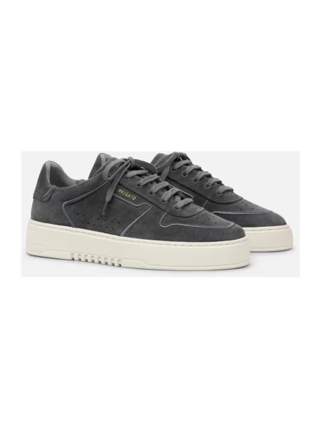 Haftowane sneakersy Axel Arigato skórzane szare