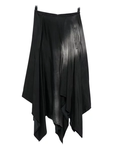 Fustă Yohji Yamamoto asimetrică gri
