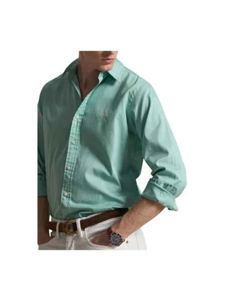 Koszula casualowa o kroju regular fit z czystej bawełny Polo Ralph Lauren zielona
