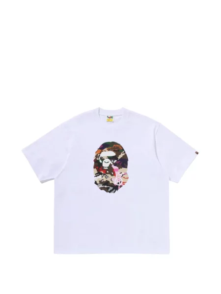 Tricou A Bathing Ape® cu imagine alb