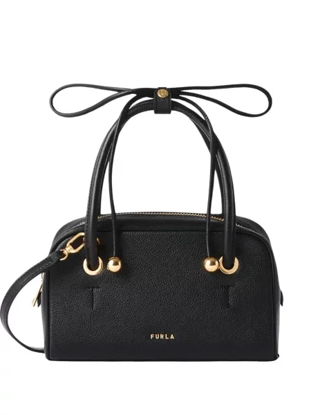 Geantă shopper Furla din piele negru