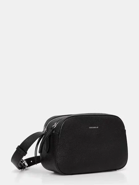 Coccinelle crossbody kabelka dámska kožená čierna