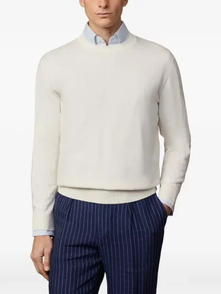 Pulover Hackett London cu broderie alb