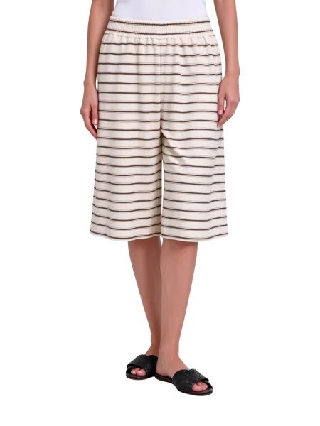 Pantaloni Brunello Cucinelli cu cordon alb