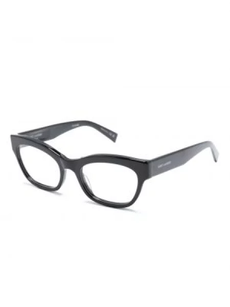 Okulary przeciwsłoneczne Saint Laurent Eyewear z nadrukiem czarne
