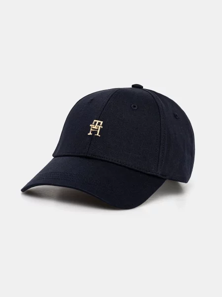 Шапка с козирка Tommy Hilfiger с апликация тъмносиньо