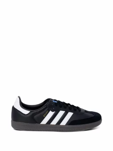Sneakerși Adidas Samba cu șireturi din dantelă negru
