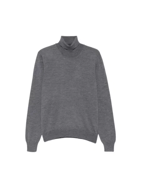 Sweter La Fileria wełniany szary