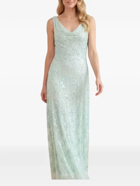 Rochie Needle & Thread cu paiete verde