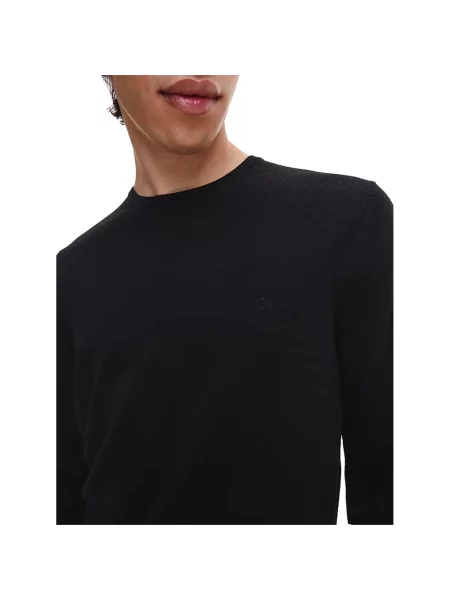 Sweter Calvin Klein wełniany czarny