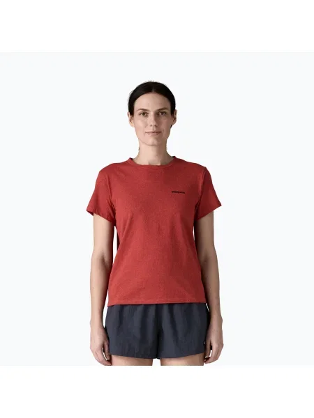 Tricou pentru femei Patagonia Logo Responsibili-Tee potters red roșu