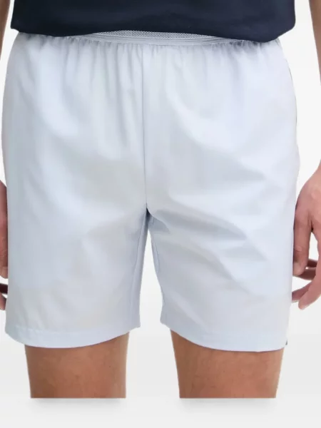 Pantaloni scurți Lacoste cu autograf albastru
