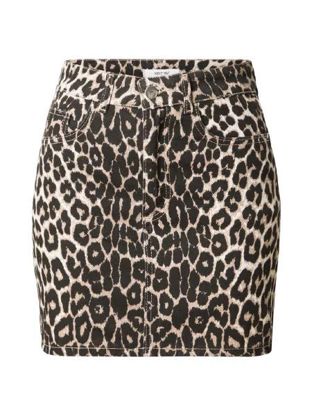 ABOUT YOU Fustă Christiane bej deschis / brocart negru