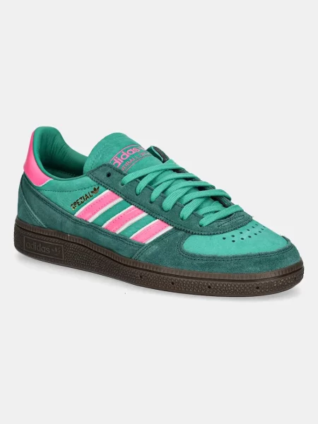 Adidas Originals sneakers din piele intoarsă Handball Spezial Wm verde