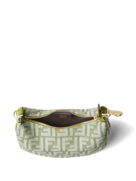 Geantă shopper Fendi verde