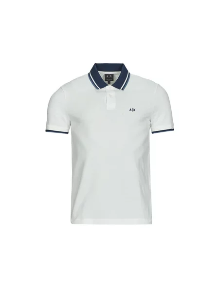Polo majica Armani Exchange s kratkimi rokavi bela