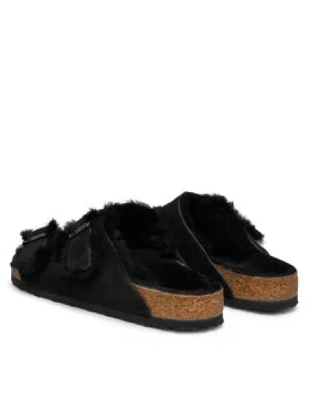 Natikače Birkenstock Arizona Shearling crna