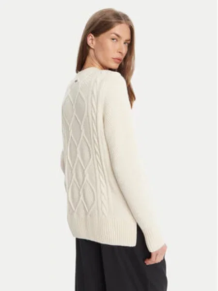 Barbour Megztinis Burne Crew Écru