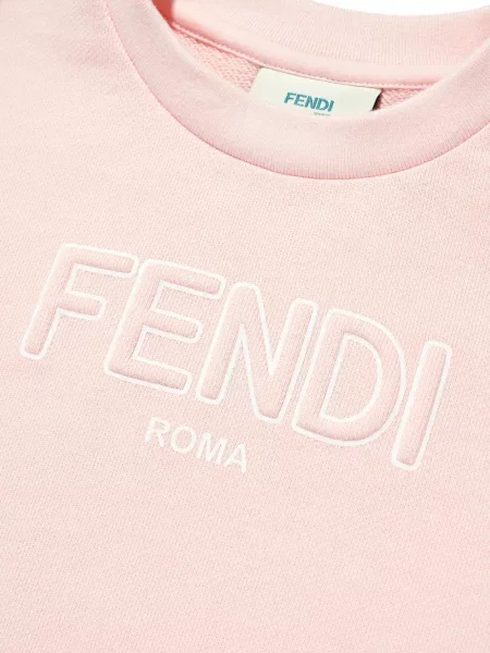 Koszulka dziecięca Fendi różowa