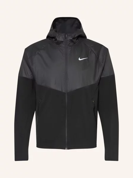 Nike Hybrydowa Kurtka Do Biegania Miler schwarz czarna