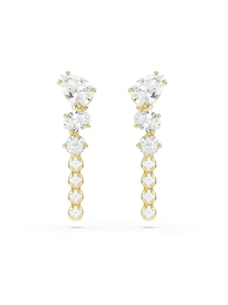 Swarovski kolczyki pozłacane z cyrkonią MESMERA żółte