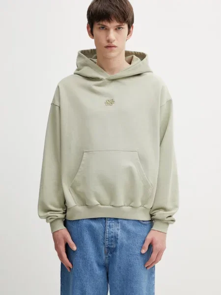 Filling Pieces hanorac de Boxy Embroidered verde