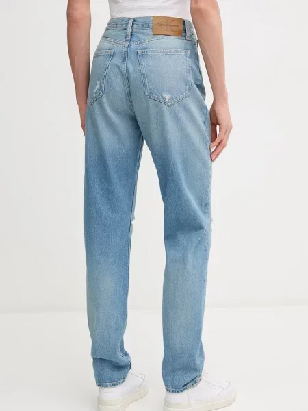 Džíny Calvin Klein Jeans high waist modré