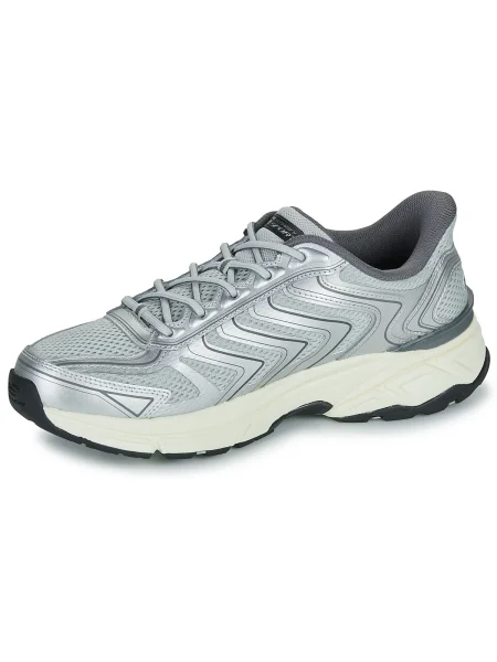 Sneakerși Skechers argintiu