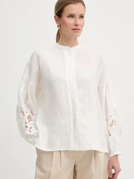Weekend Max Mara koszula lniana ESTRO biała
