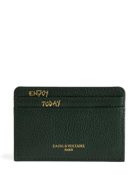 Portofel Zadig&voltaire din piele verde