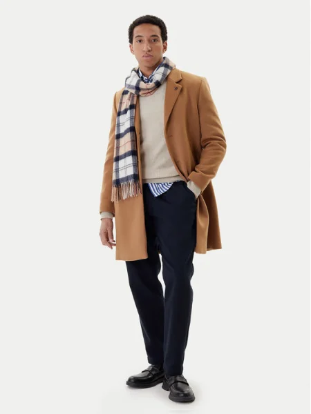 Tommy Hilfiger Gyapjú kabát barna