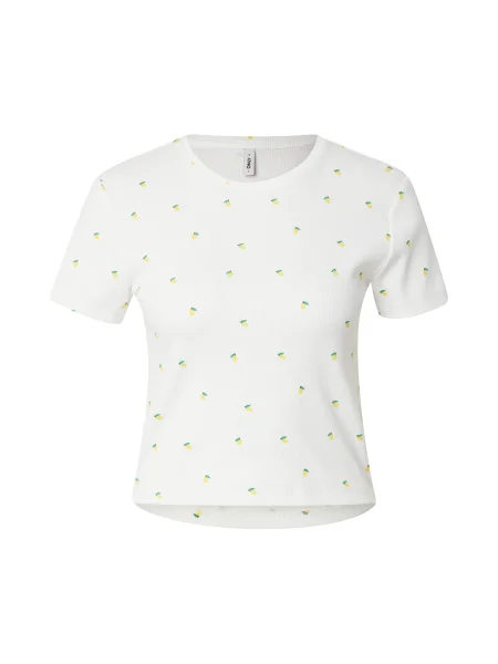 ONLY Tricou ONLFENJA galben / verde alb
