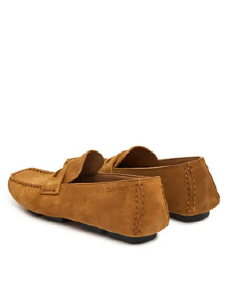 Mokaszin Calvin Klein Square Driver Suede barna