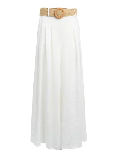 Influencer Hlače bež bela