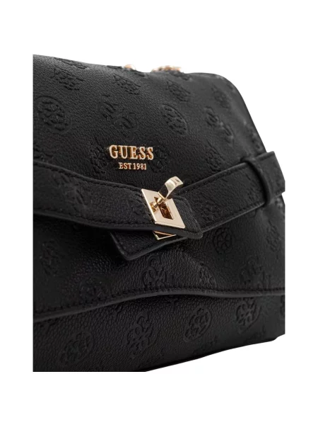 Geantă Guess din piele negru