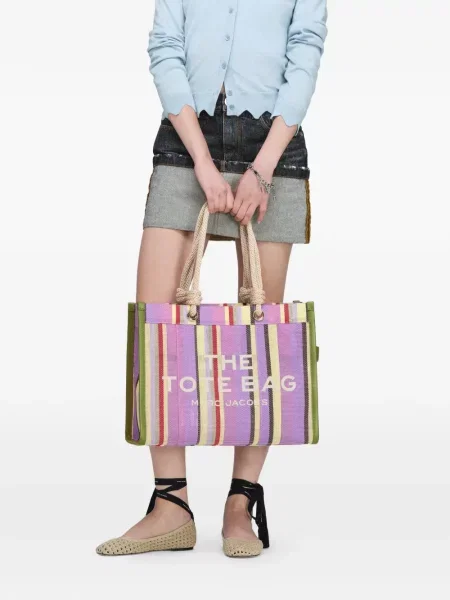 Geantă shopper Marc Jacobs plasă violet