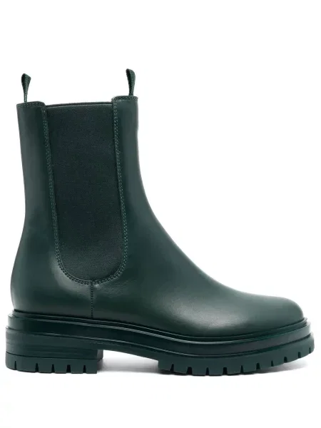Cizme scurte Gianvito Rossi din piele verde