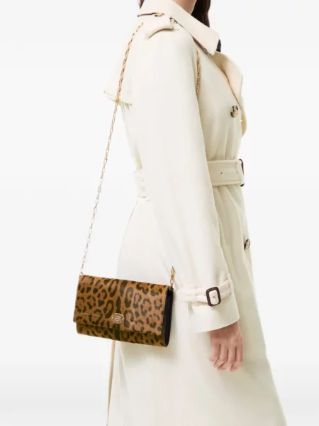 Colier Burberry cu bretele maro