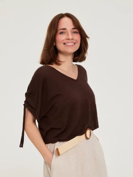 Tricou Marisse maro