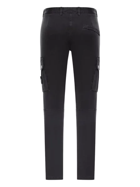 Pantaloni cargo Stone Island cu strasuri negru