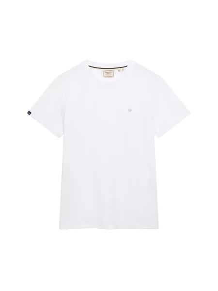 Superdry & Co Tricou ESSENTIAL SD&CO' alb