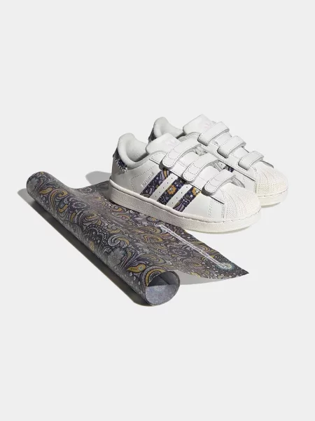 Adidas Originals LIBERTY LONDON SUPERSTAR II кросівки дитячі шкіряні
